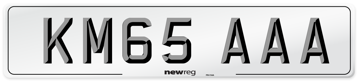 KM65 AAA Number Plate from New Reg